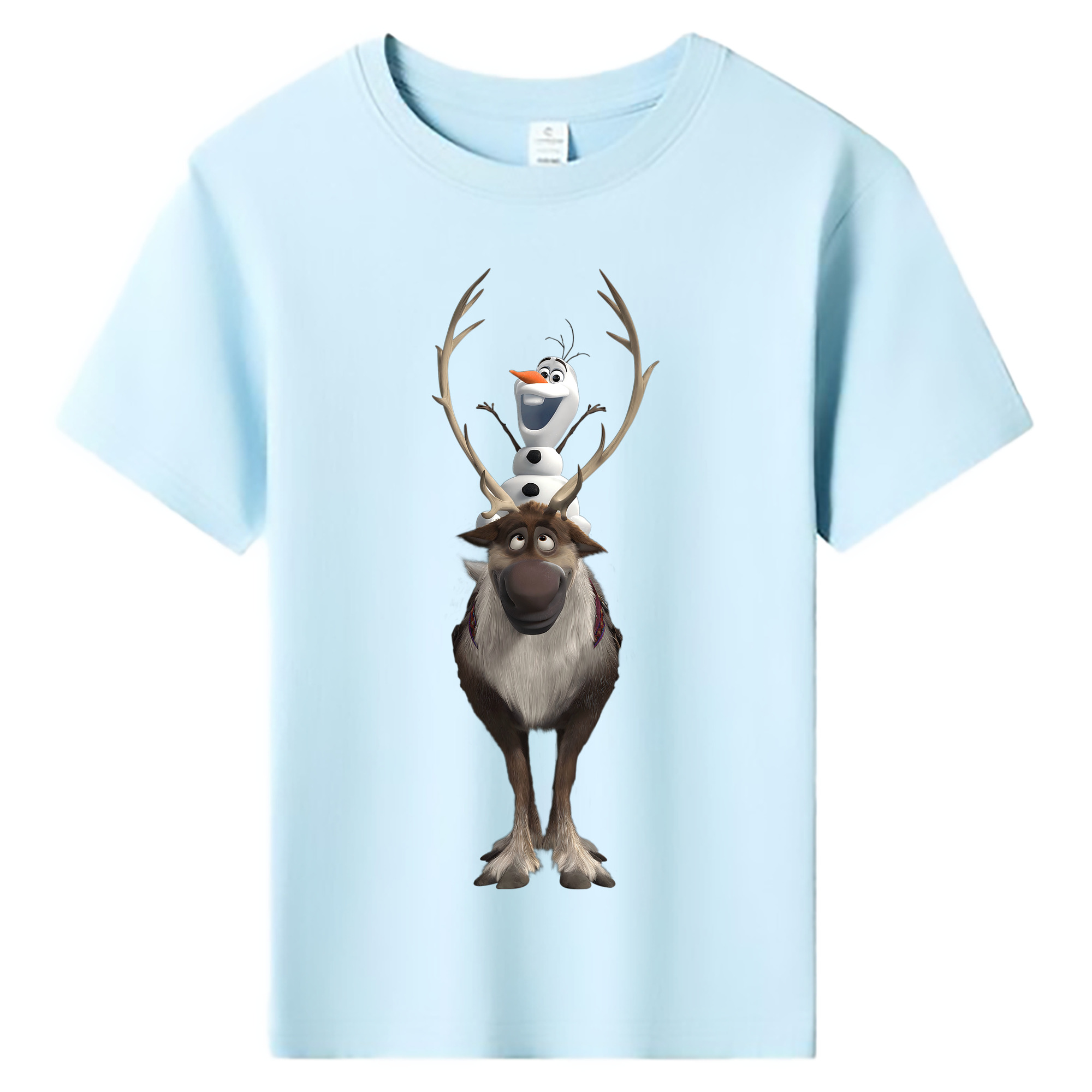 （画像用） アナと雪の女王 アンナ エルサ Frozen Anna Elsa 綿100％キッズTシャツ（フロントプリント）